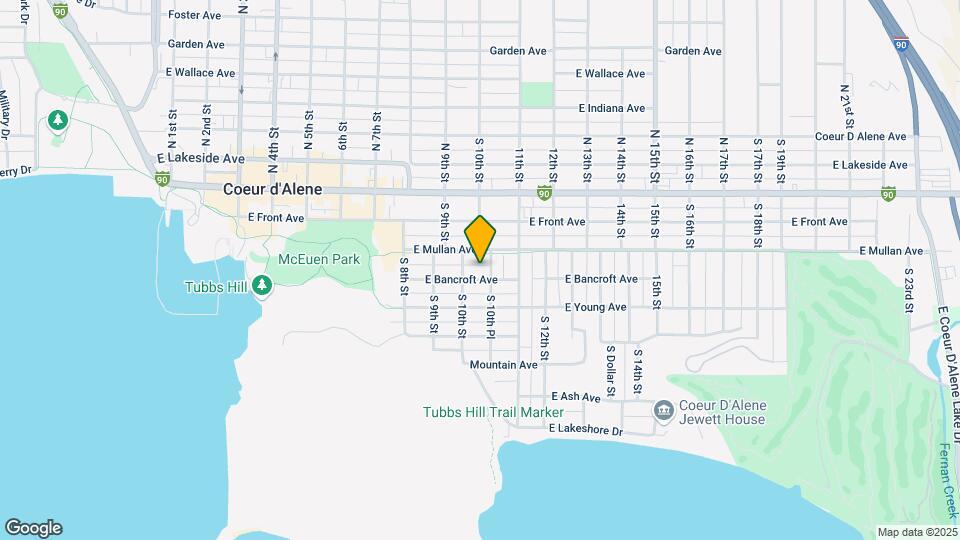 1013 E Bancroft Ave Map and Location Details