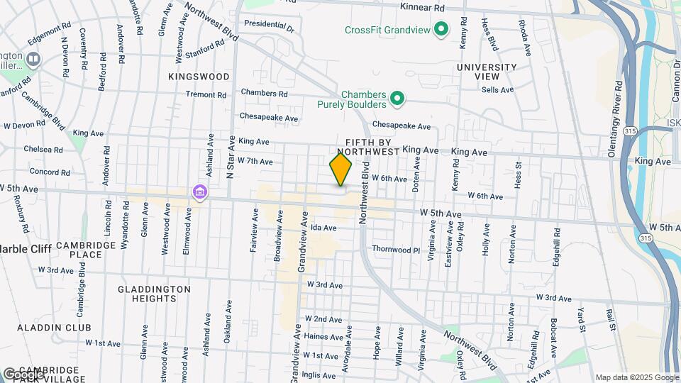 1331 W 6th Ave, Unit Apartment D Map and Location Details