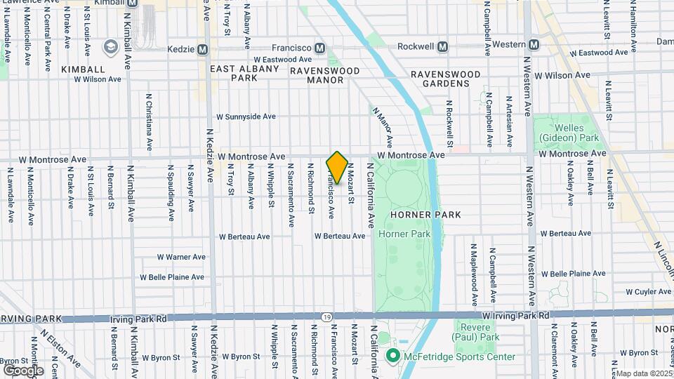4311 N Francisco Ave Map and Location Details