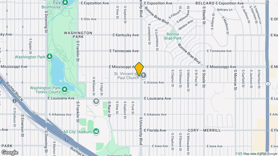 1171 S University Blvd Map and Location Details