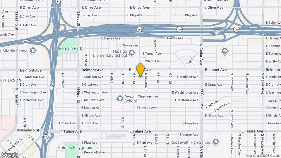 3634 E Madison Ave Mapa y Detalles de la Ubicación