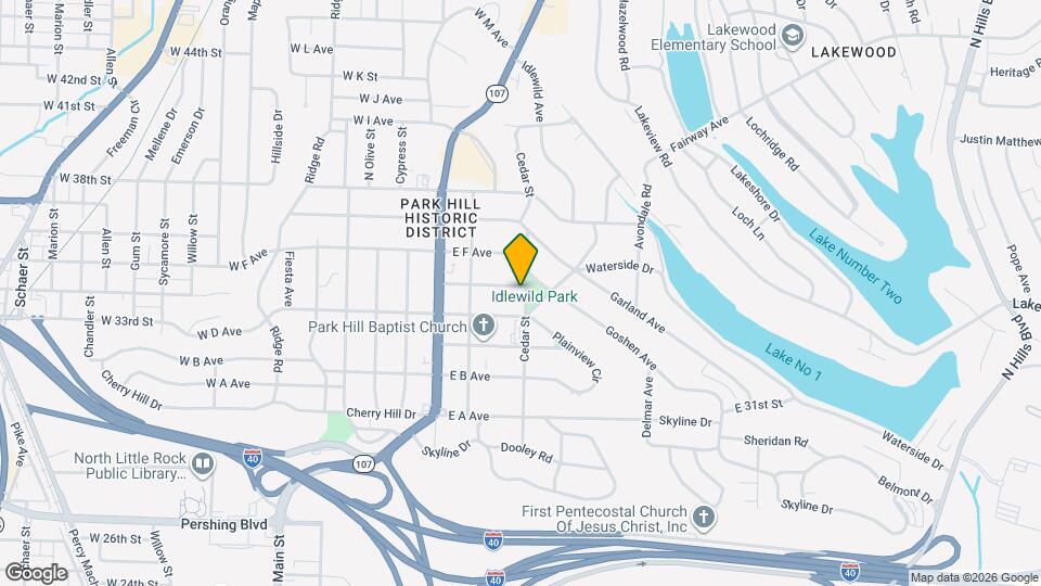 3417 Cedar St Map and Location Details