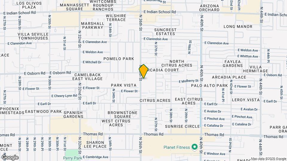 3221 N 36th St Map and Location Details