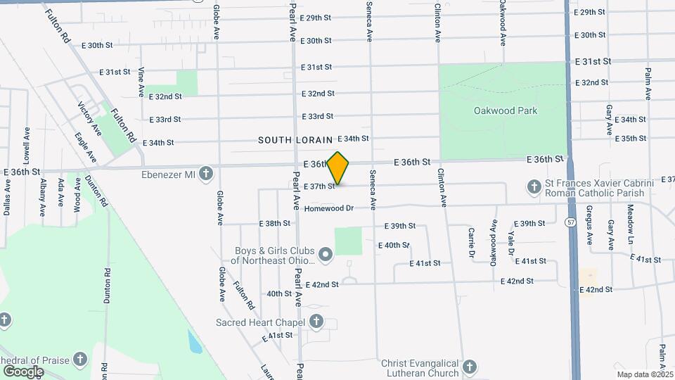 1852 E 37th St Map and Location Details