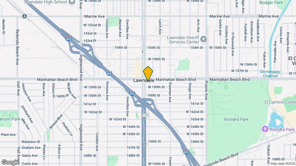 15812 Hawthorne Blvd Map and Location Details