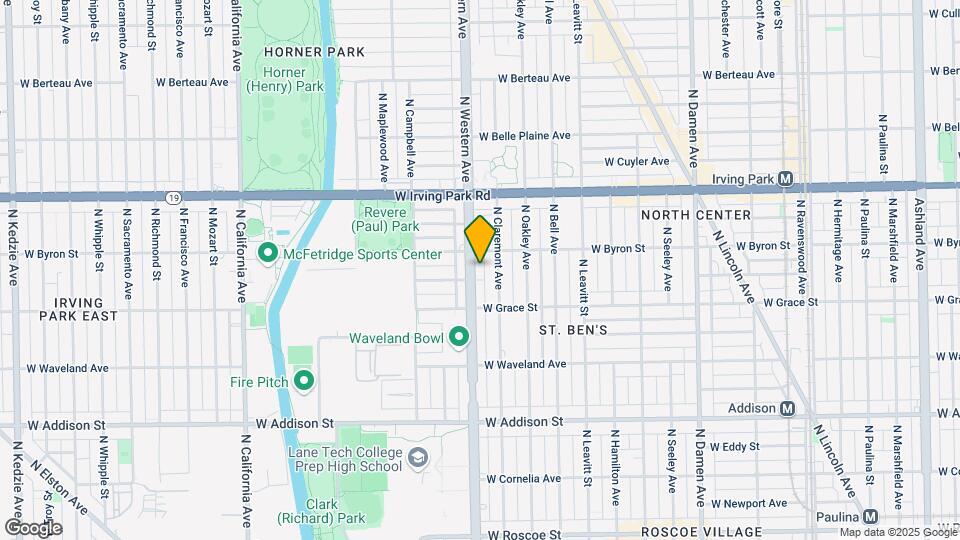 3839 N Western Ave-Unit -2 Map and Location Details