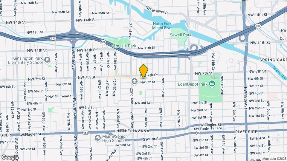 615-617 NW 21st Ave Map and Location Details