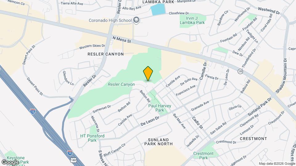 6416 Pizarro St Map and Location Details