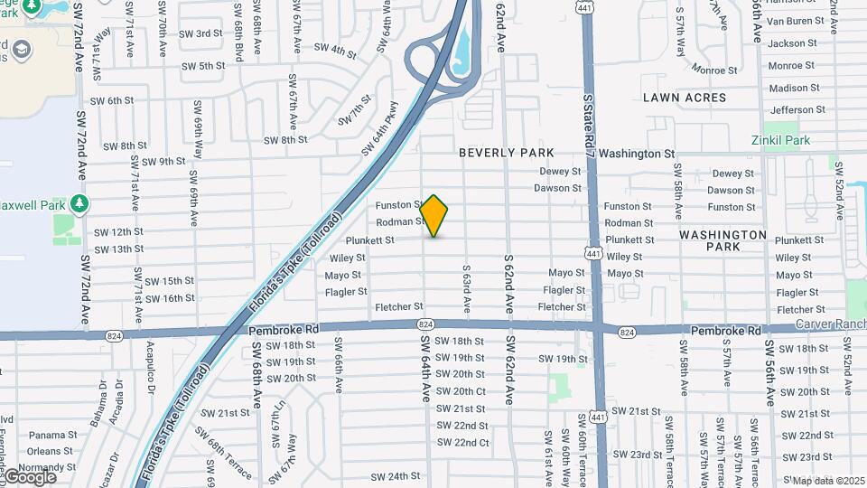 6390 Plunkett St Map and Location Details