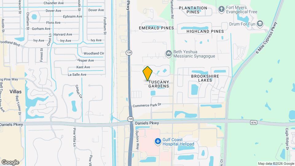 6341 Aragon Way Map and Location Details