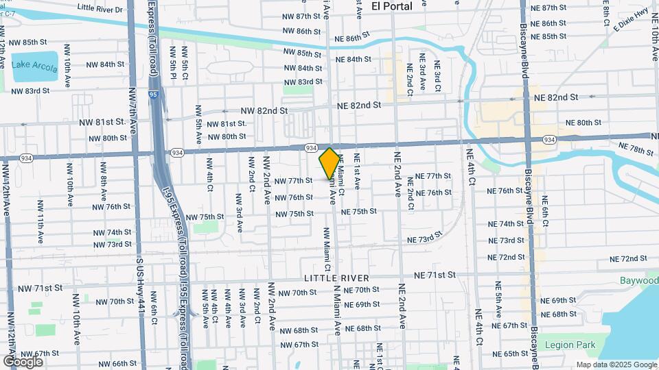 7638 N Miami Ave Map and Location Details
