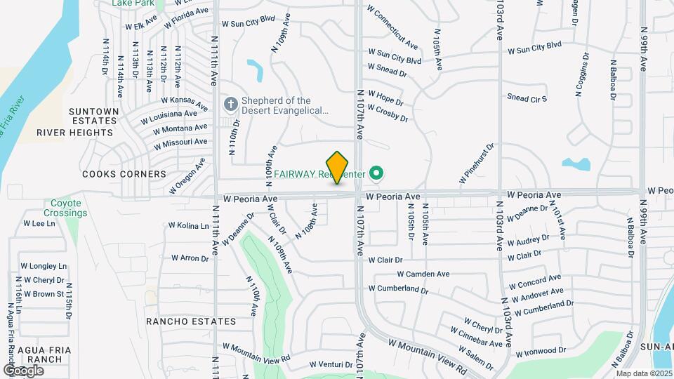 10732 W Peoria Ave Map and Location Details
