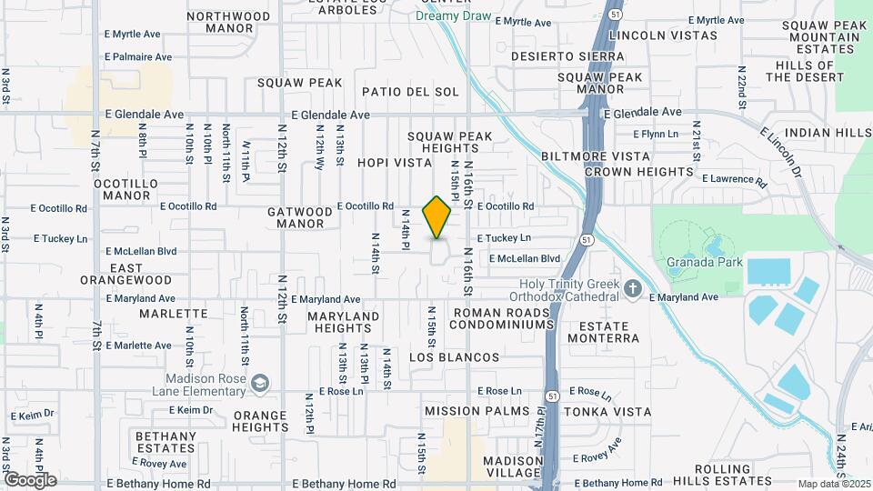 1455 E Tuckey Ln Map and Location Details