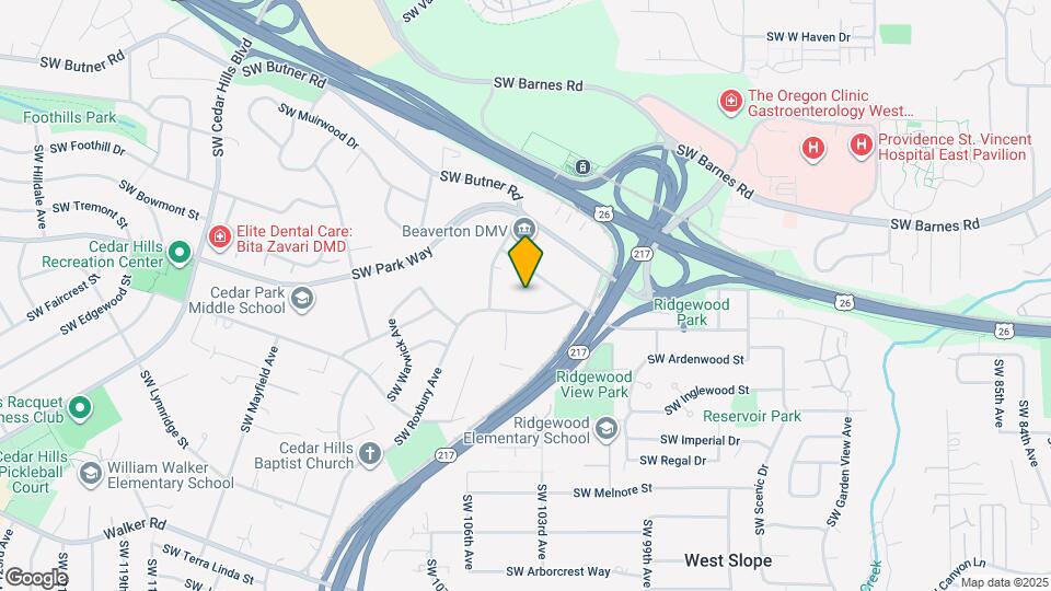 10301 SW Eastridge St Map and Location Details