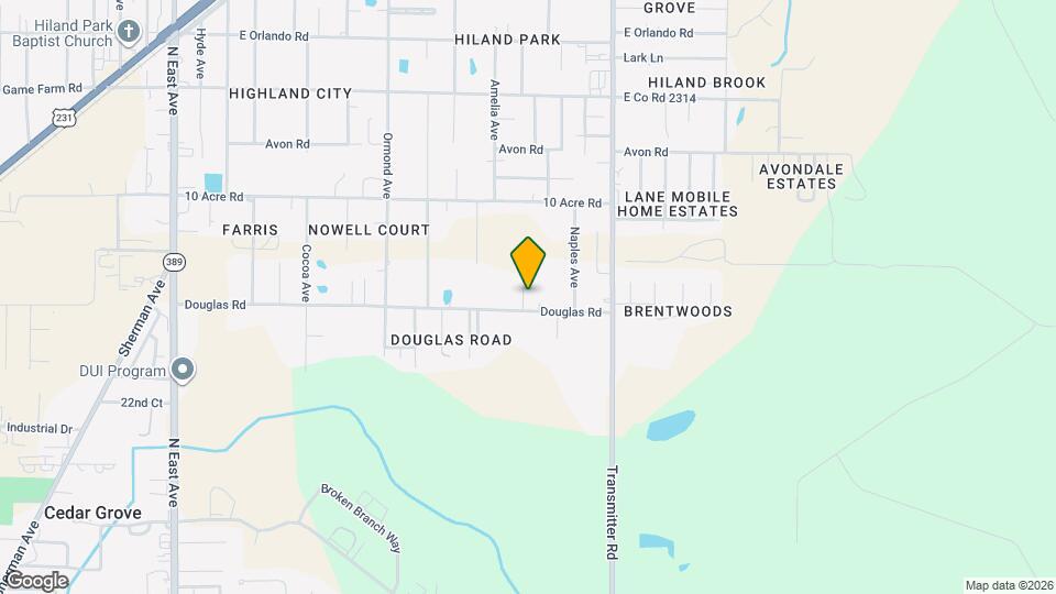 2404 Quiet Oaks Dr Map and Location Details