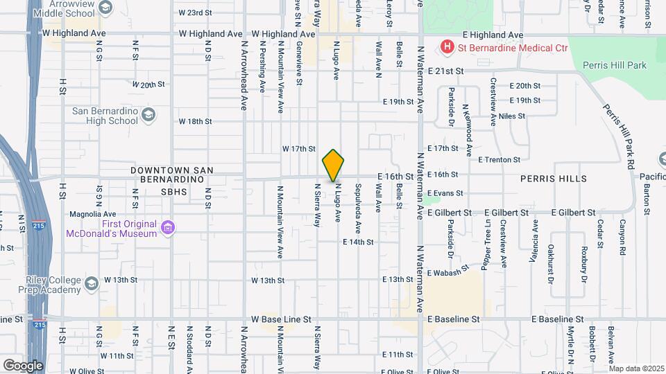 1558 N Lugo Ave Map and Location Details