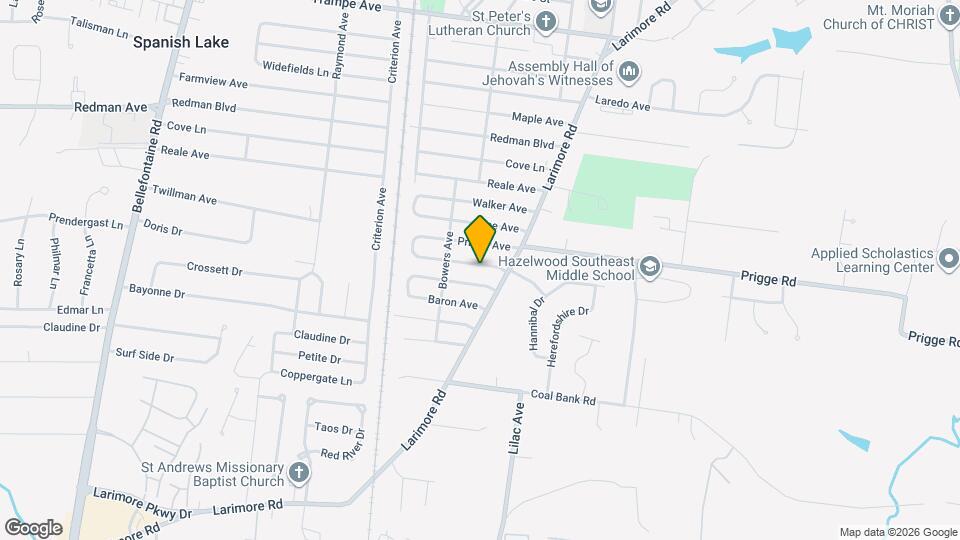 1128 Scott Ave Mapa y Detalles de la Ubicación