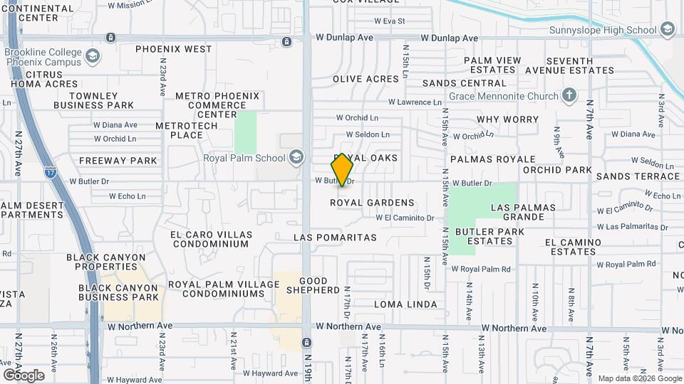 1756 W Echo Ln Map and Location Details