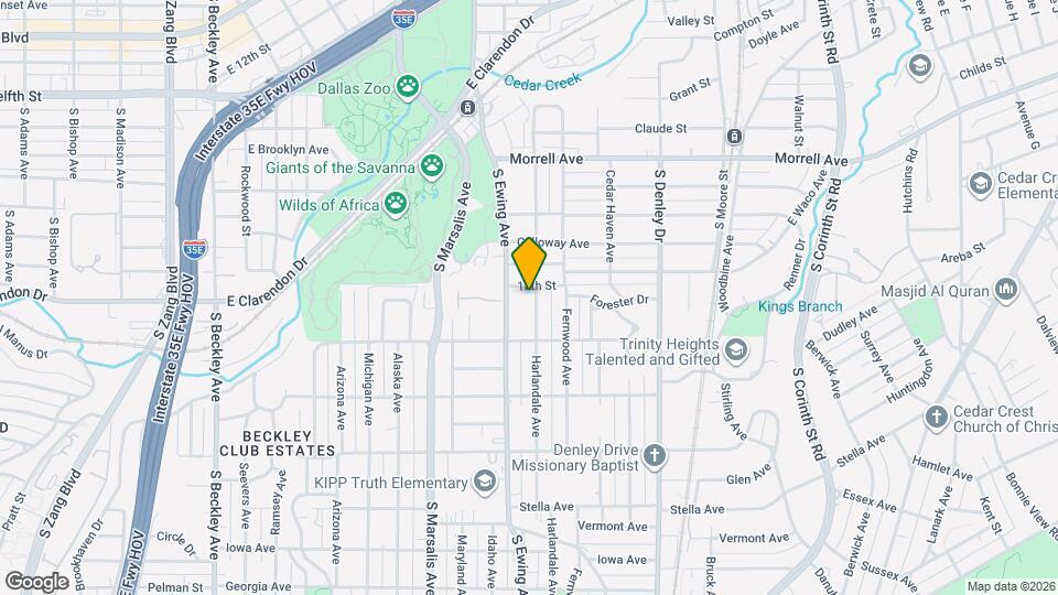 1231 Harlandale Ave Map and Location Details