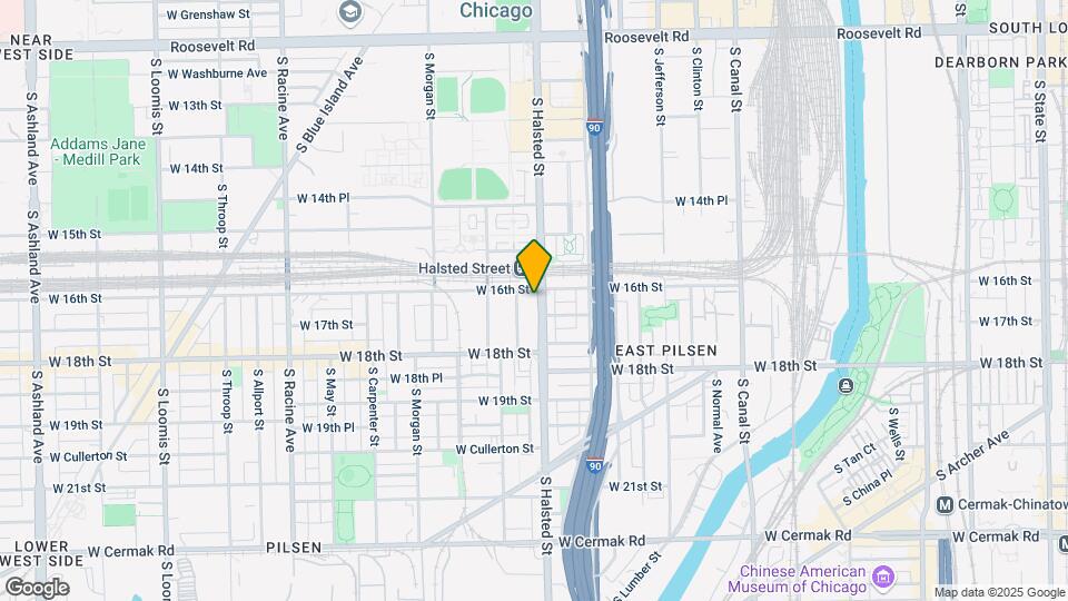 1610 S Halsted St Map and Location Details