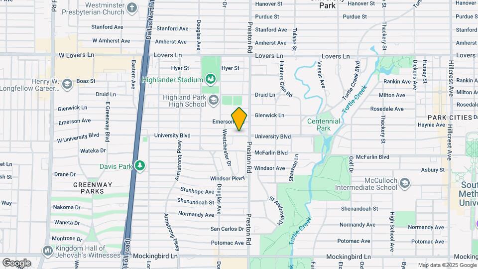4128 University Blvd Map and Location Details