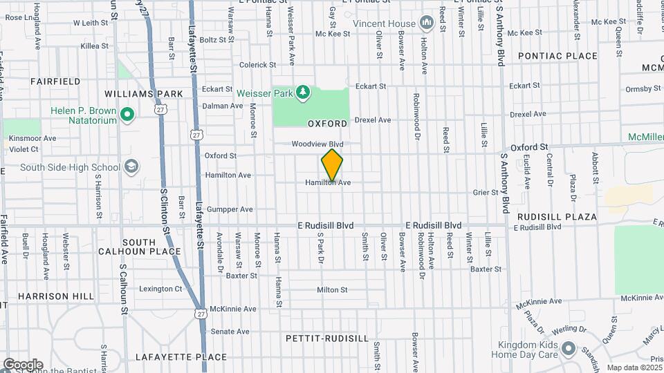 922 Hamilton Ave Map and Location Details