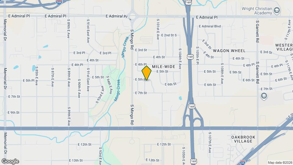 535 S 98th E Ave Mapa y Detalles de la Ubicación