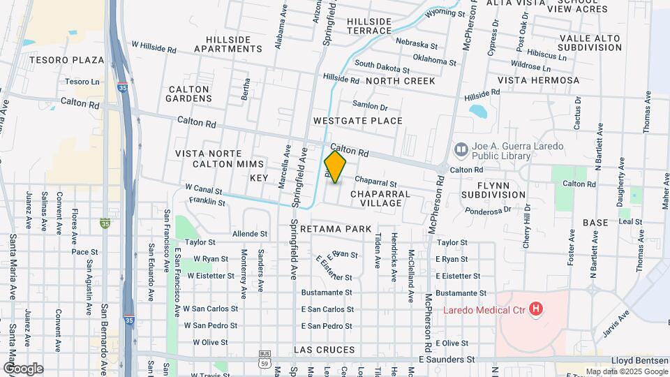 4610 Retama Dr Map and Location Details
