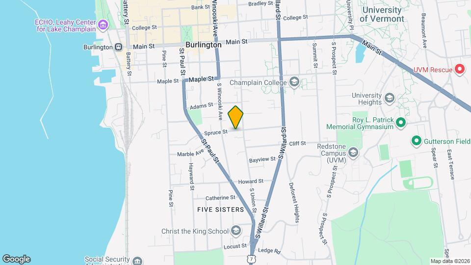 79 Spruce St, Unit 2 Map and Location Details