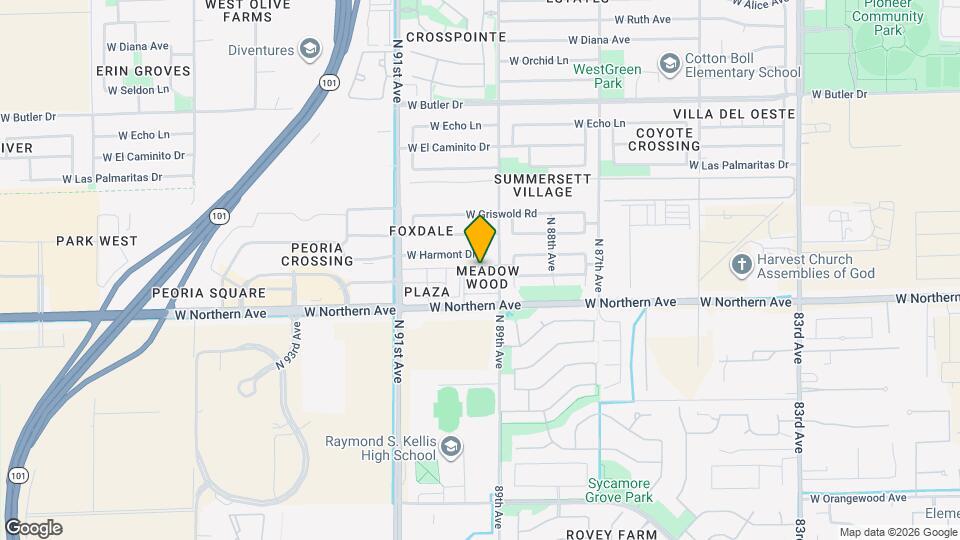 8943 W Manzanita Dr Map and Location Details