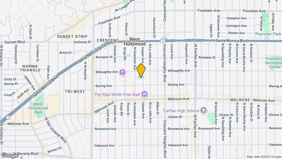 823 N Harper Ave Map and Location Details