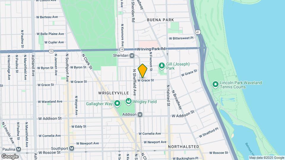 952 W Grace St Map and Location Details
