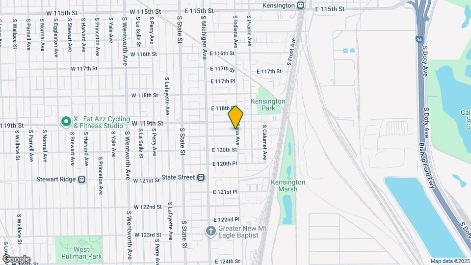 164 E 119th Pl Map and Location Details