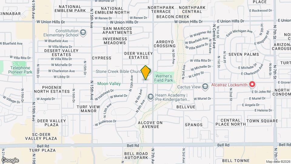 17801 N 8th Dr Map and Location Details