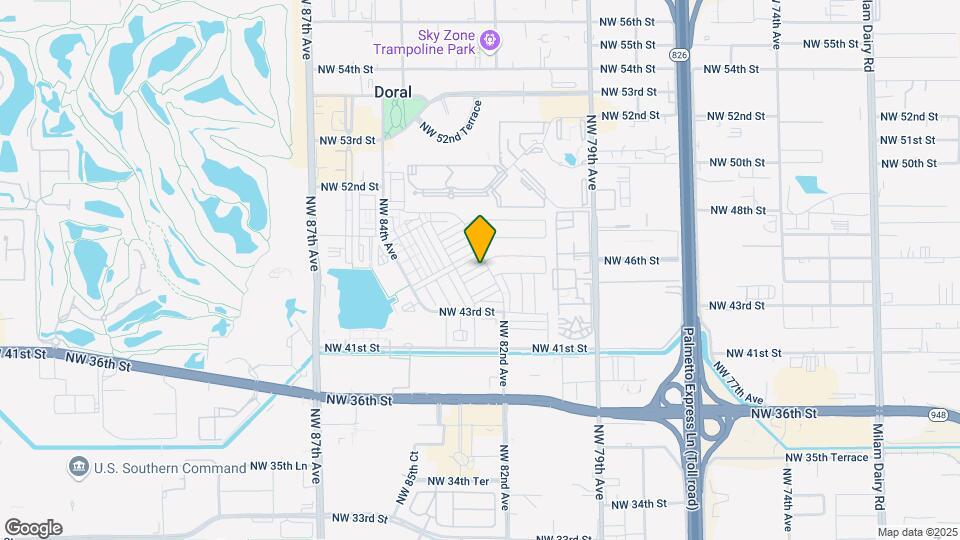 8234 NW 46th Terrace Map and Location Details
