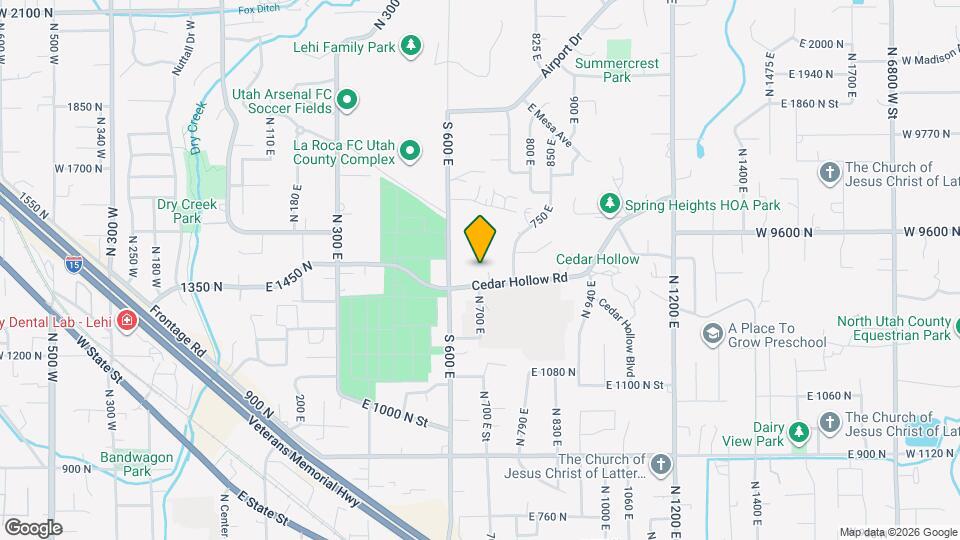 649 E Cedar Holw Rd Map and Location Details