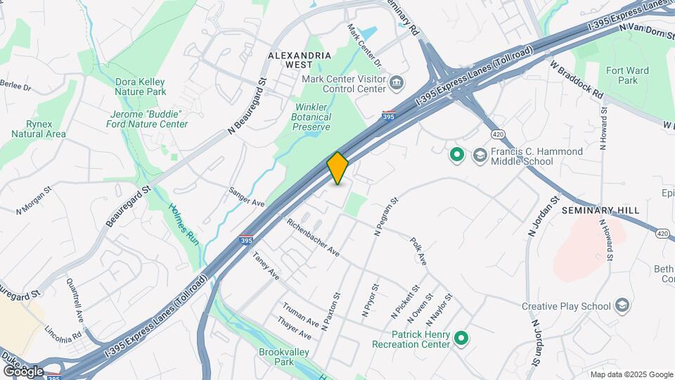 1295 N Van Dorn St Map and Location Details