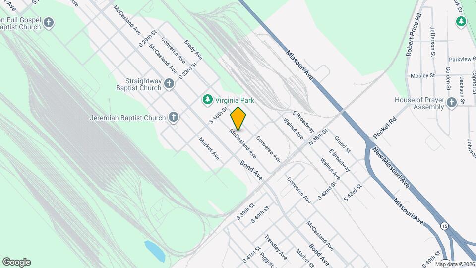 3645 McCasland Ave Map and Location Details