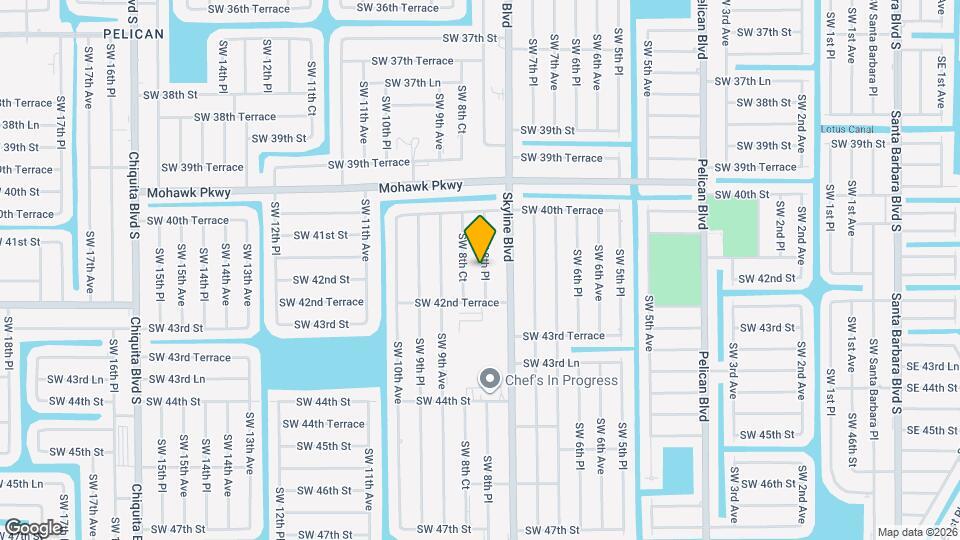 4126 SW 8th Pl Map and Location Details