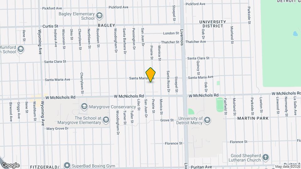17177 Prairie St Map and Location Details