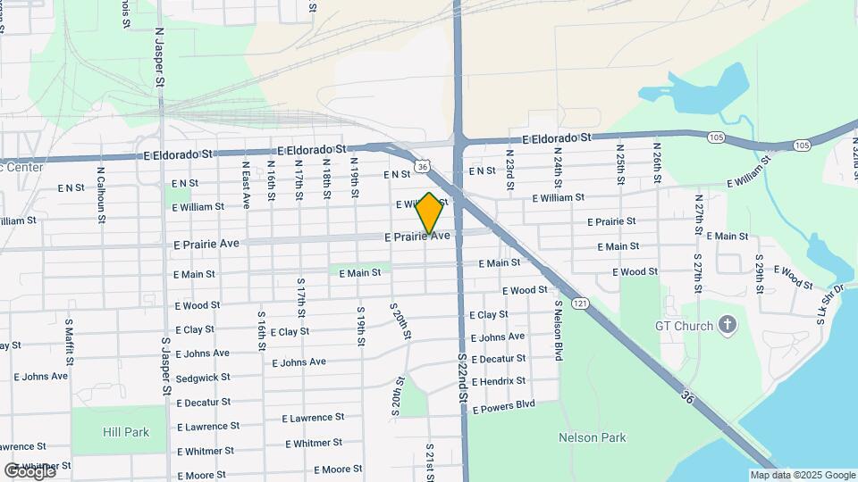 2109 E Prairie Ave Map and Location Details