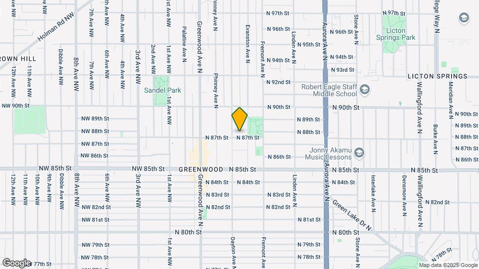 510 N 87th St Map and Location Details