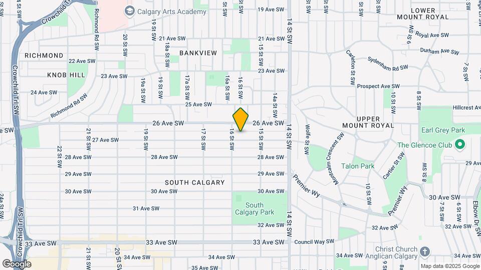 1632 27 Av SW Map and Location Details