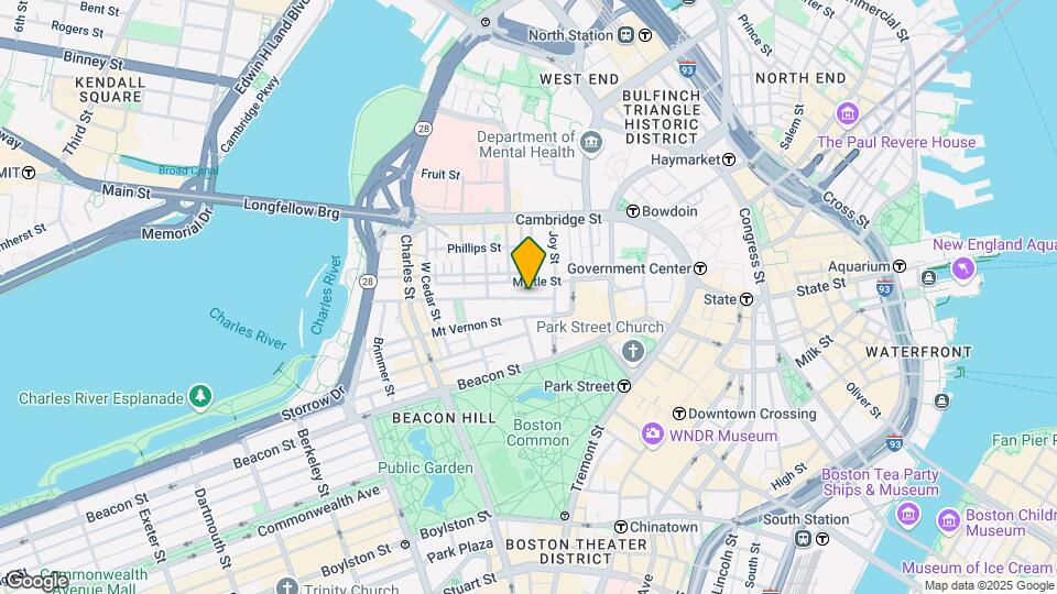 25-27 Pinckney St Mapa y Detalles de la Ubicación