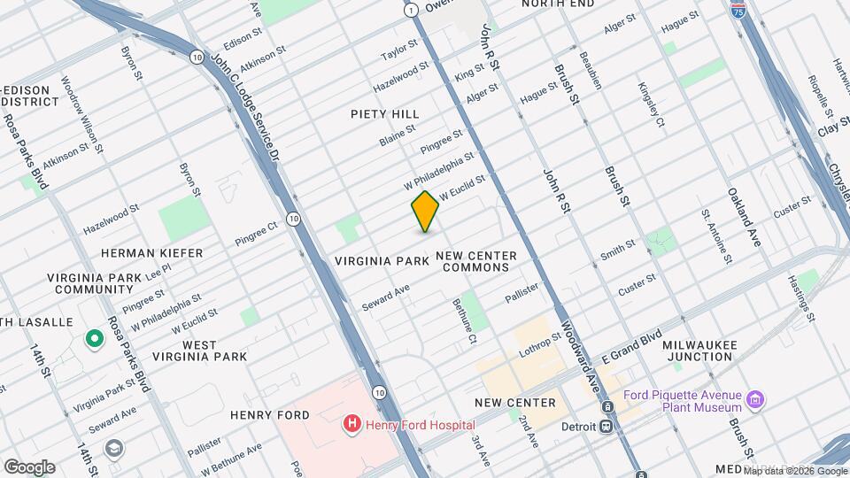 650 Virginia Park St Map and Location Details