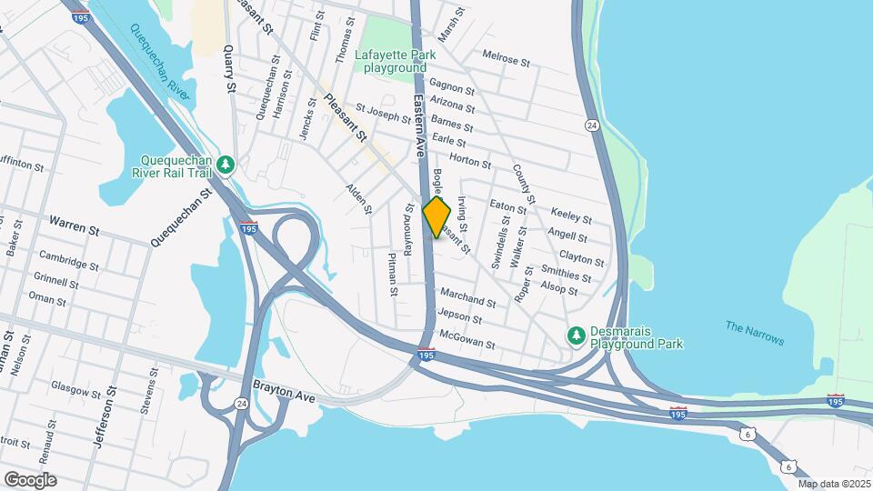 834 Eastern Ave Map and Location Details