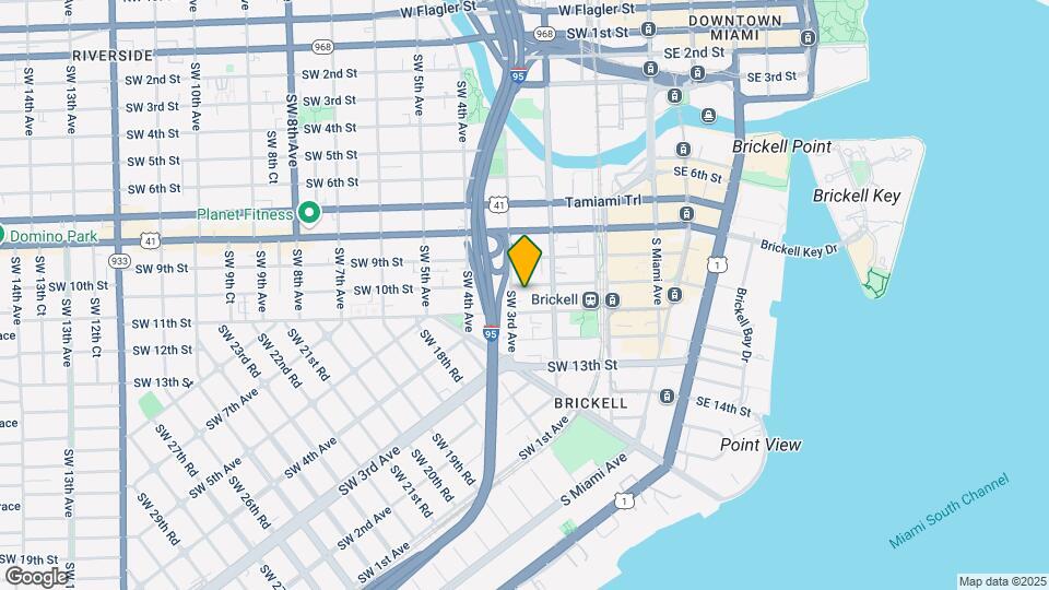 Miro Brickell Mapa y Detalles de la Ubicación