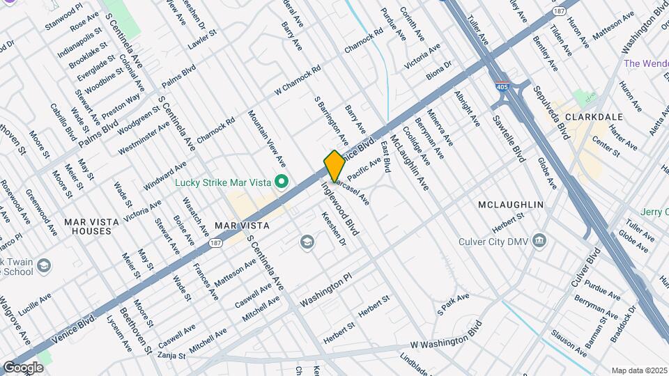 3833 Marcasel Ave Map and Location Details
