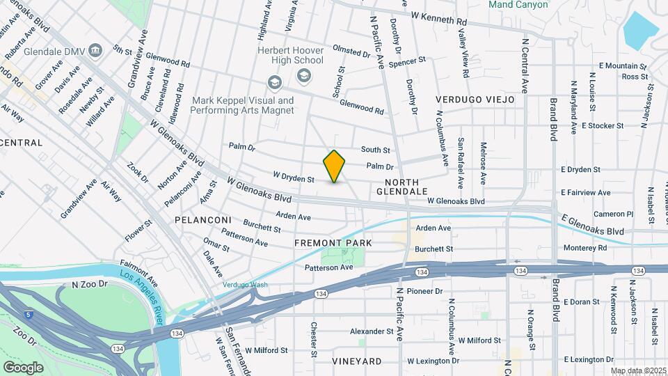 614 W Dryden Map and Location Details