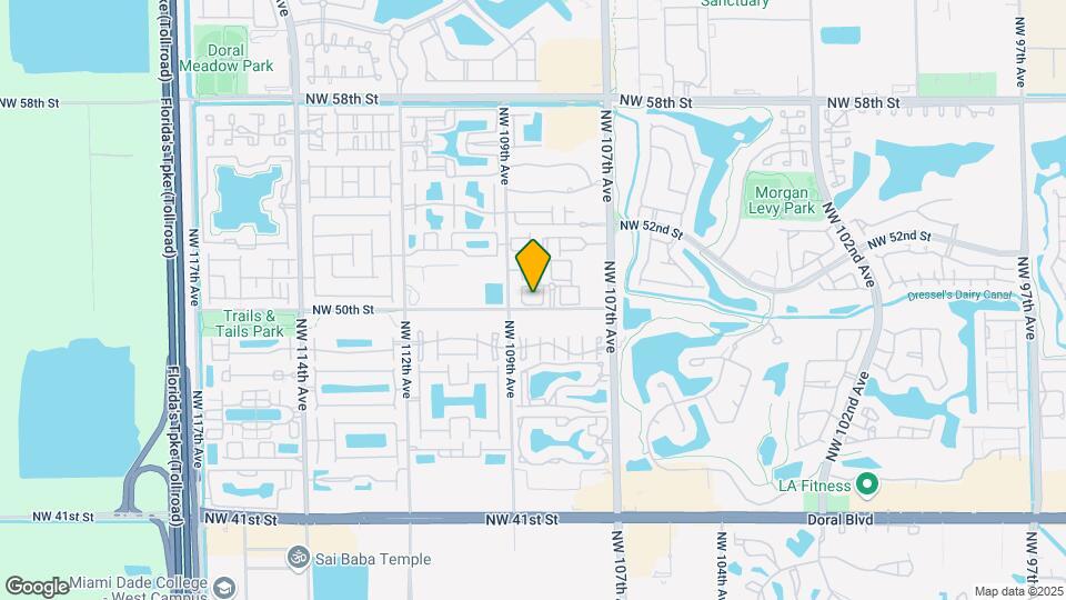 Doral Terrace Apartments - 4-5 Year Wait List Map and Location Details